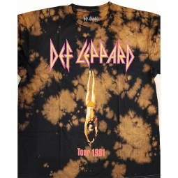 Def Leppard Tour 1981 Tie Dye Shirt